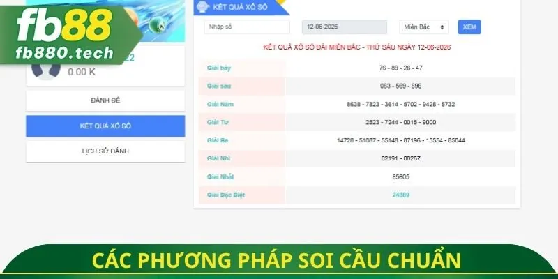 Các phương pháp soi cầu chuẩn